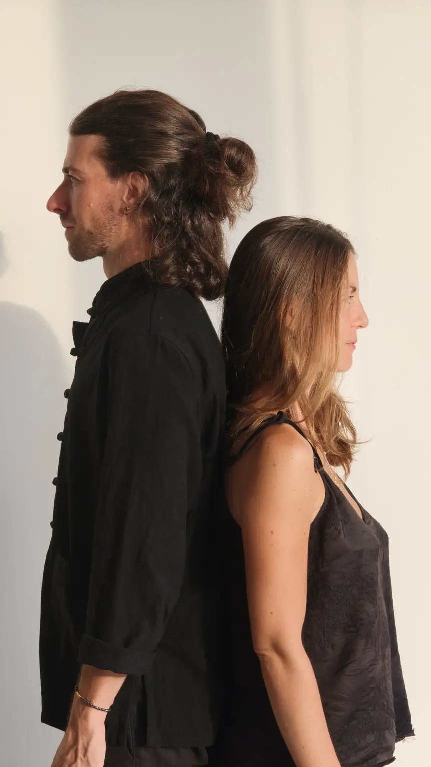 Alexis Robic et Sarah Msika, dos à dos